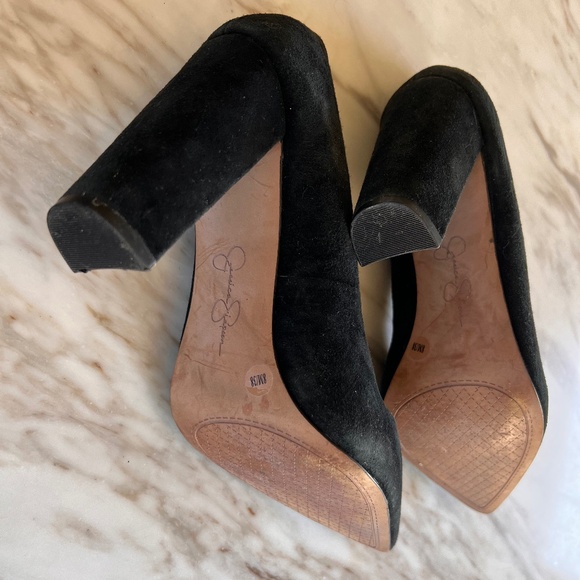 Jessica Simpson Suede Block Heel Pumps - Picture 2 of 3